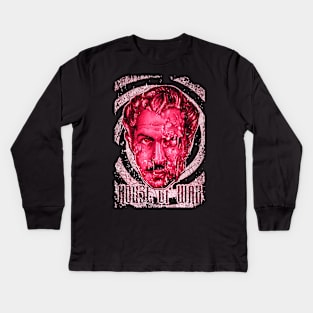 Waxing Perilous Survival In The House Of Horrors Kids Long Sleeve T-Shirt